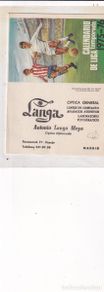 Coleccionismo deportivo: Calendario de futbol liga temporada 1975- 76 publicidad Antonio Langa Moya.
